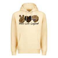 Pina Colada Peace Love Lion Head Premium Hoodie - LillyAllenDesigns
