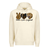 Sandshell Peace Love Lion Head Premium Hoodie - LillyAllenDesigns