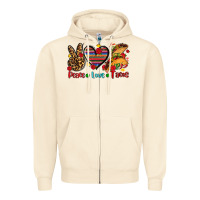 Sandshell peace love tacos Zipper Hoodie - AdoDesignShop