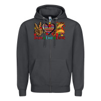 Smoke peace love tacos Zipper Hoodie - AdoDesignShop