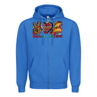 True Royal peace love tacos Zipper Hoodie - AdoDesignShop
