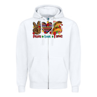 White peace love tacos Zipper Hoodie - AdoDesignShop