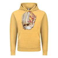 Vintage Mustard Catchers Mitt Fa Element Vintage Hoodie - FaDigitalArtStudio