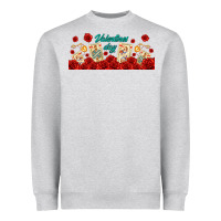 Heather Grey valentines day with playing cards Heavyweight Sweatshirt - AdoDesignShop