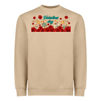 Mushroom valentines day with playing cards Heavyweight Sweatshirt - AdoDesignShop