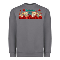 Storm valentines day with playing cards Heavyweight Sweatshirt - AdoDesignShop