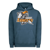 Pigment Midnight Navy omaha lancers Urban Hoodie - DesigneFamous