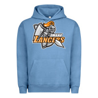 Pigment Pebble Blue omaha lancers Urban Hoodie - DesigneFamous