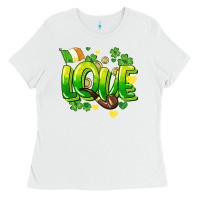 White Love St. Patrick's Day Ladies Tee - HowdyJamesFarm