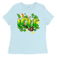Baby Blue Love St. Patrick's Day Ladies Tee - HowdyJamesFarm