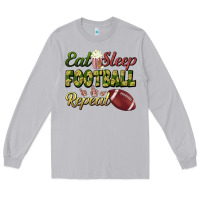 Moon Dust eat sleep football repeat Long Sleeve Tee - BundleAndBundleShop