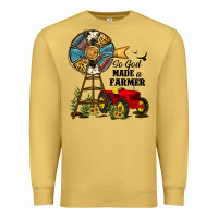 Antique Gold so god made a farmer Premium Sweatshirt - JahusDesignShop