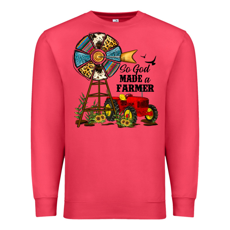 So God Made A Farmer Premium Sweatshirt by JahusDesignShop | Teevron