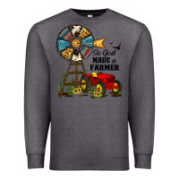 Charcoal Heather so god made a farmer Premium Sweatshirt - JahusDesignShop