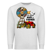 Oatmeal Heather so god made a farmer Premium Sweatshirt - JahusDesignShop