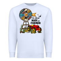 White so god made a farmer Premium Sweatshirt - JahusDesignShop