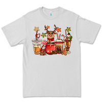 Dove Grey christmas reindeer coffee Premium Tee - CowGirlArtShop