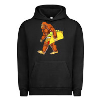 Pigment Black bigfoot carrying taco Urban Hoodie - DesigneFamous