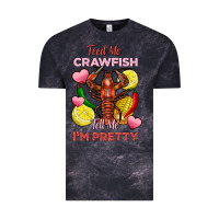 Cloud Black feed me crawfish tell me im pretty Vintage Tee - FaDigitalArtStudio