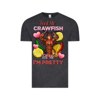 Vintage Black feed me crawfish tell me im pretty Vintage Tee - FaDigitalArtStudio