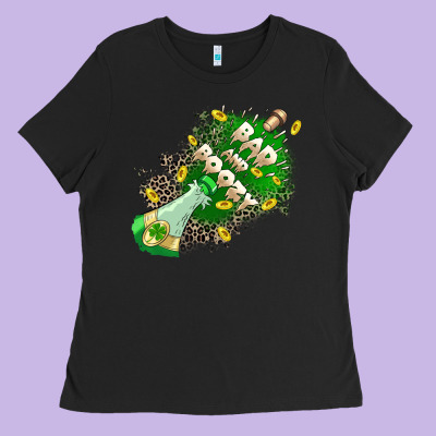 Bad And Boozy Ladies Tee Designed By Cowgirlartshop