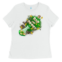 White Bad and boozy Ladies Tee - CowGirlArtShop