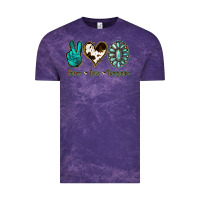 Cloud Purple Peace Love Turquoise Vintage Tee - Jasminsmagicworld