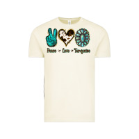 Vintage Arctic Peace Love Turquoise Vintage Tee - Jasminsmagicworld