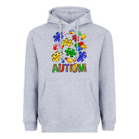 Heather Grey autism Heavyweight Hoodie - JahusDesignShop