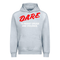 Heather Grey d a r e anti drugs Urban Hoodie - DesigneFamous