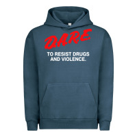 Pigment Midnight Navy d a r e anti drugs Urban Hoodie - DesigneFamous