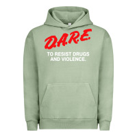 Pigment Oil Green d a r e anti drugs Urban Hoodie - DesigneFamous