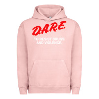 Pigment Salmon d a r e anti drugs Urban Hoodie - DesigneFamous