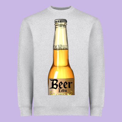 Yellow Beer Bottle Heavyweight Sweatshirt Designed By Adodesignshop