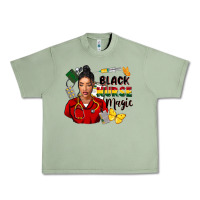 Oil Green Juneteenth black Nurse magic Urban Heavy Tee - FaDigitalArtStudio