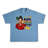 Pebble Blue Juneteenth black Nurse magic Urban Heavy Tee - FaDigitalArtStudio