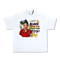 White Juneteenth black Nurse magic Urban Heavy Tee - FaDigitalArtStudio