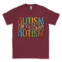 Burgundy western autism Classic Tee - CowGirlArtShop