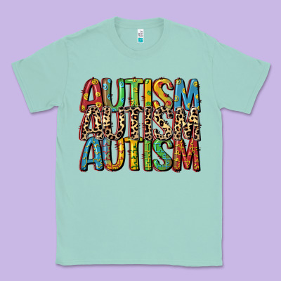 Western Autism Classic Tee Designed By Cowgirlartshop