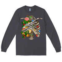Smoke sorta merry sorta scary chest Long Sleeve Tee - FaDigitalArtStudio