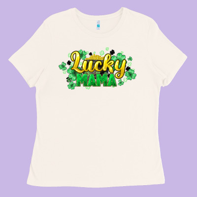 Lucky Mama St Patricks Ladies Tee Designed By Howdyjamesfarm