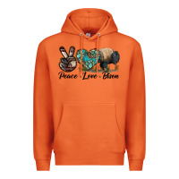 Carrot Peace lLve Bison Premium Hoodie - LillyAllenDesigns
