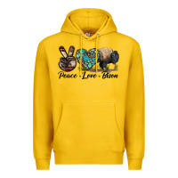 Lemon Peace lLve Bison Premium Hoodie - LillyAllenDesigns