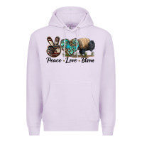 Lilac Peace lLve Bison Premium Hoodie - LillyAllenDesigns