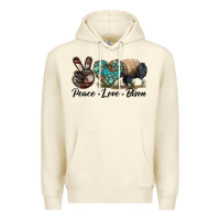 Sandshell Peace lLve Bison Premium Hoodie - LillyAllenDesigns