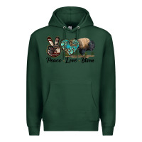 Sports Green Peace lLve Bison Premium Hoodie - LillyAllenDesigns