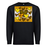 Black yellow hearts Premium Sweatshirt - JahusDesignShop