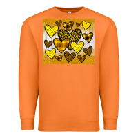 Carrot yellow hearts Premium Sweatshirt - JahusDesignShop