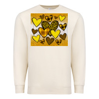 Sandshell yellow hearts Premium Sweatshirt - JahusDesignShop