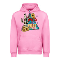 Fuchsia Pink Wıld and Free Urban Hoodie - JahusDesignShop